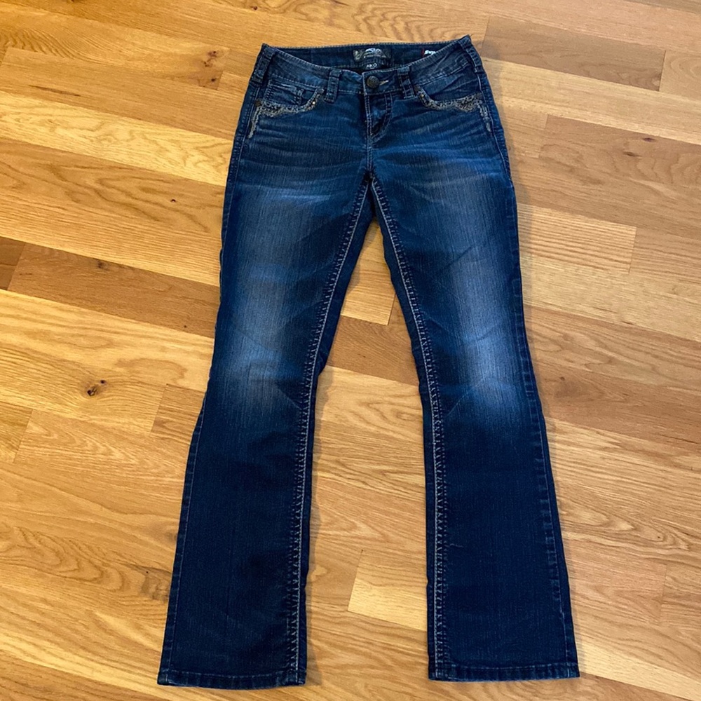 Silver AIKO slim boot cut jeans
